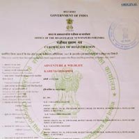 Adventure & Wildlife certificate held by Prime Events & Conferences